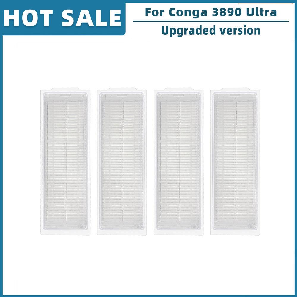 For Cecotec Conga 3890 Ultra Titanium Vital Robot Vacuum Spare Parts Accessories Main Side Brush Hepa Filter Mop Rag Brush Cover