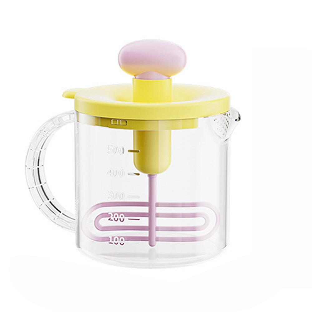 Clear Manual Egg Beater Press-Type Manual Stirring Cup Manual Mixing Cup  Kitchen Gadget фиолетовый