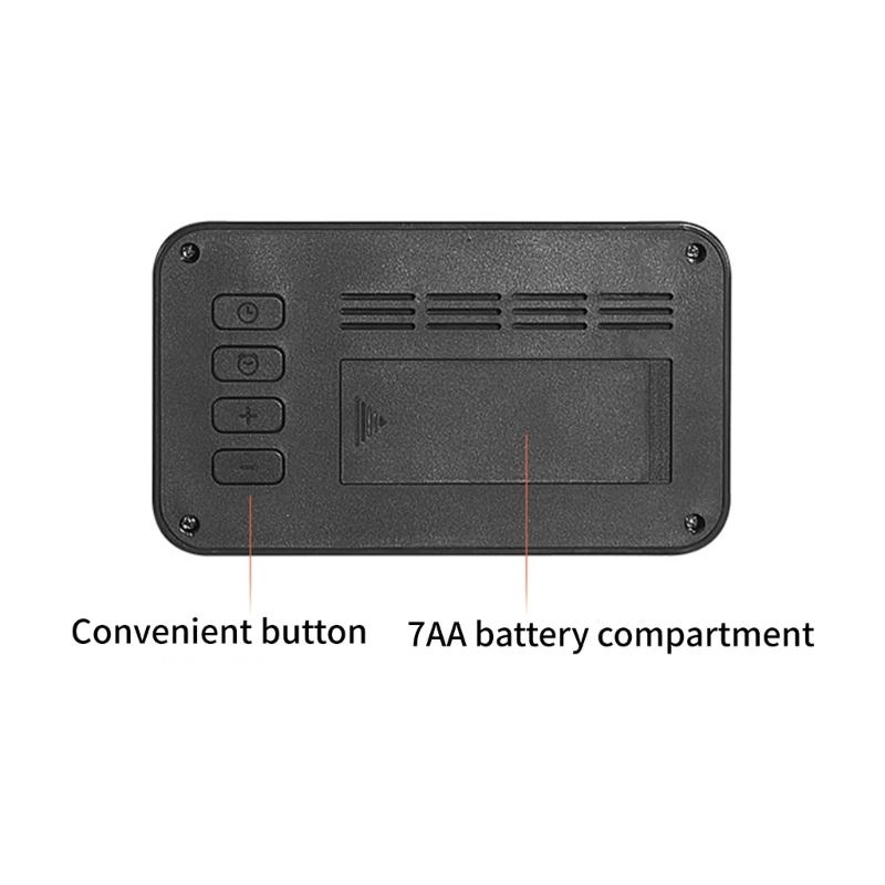 Table Clock, Quiet Timepieces Digital Clocks for Students and Professional, Easy to Read Display