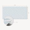 Vinyl Wall Panel for Modern Interior Decoration 100x50 Cm Zigzag Pattern with Lines
