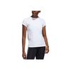 Adidas Engineered Fitness Training Sports Short Sleeve T-Shirt Women Tops White FH8070