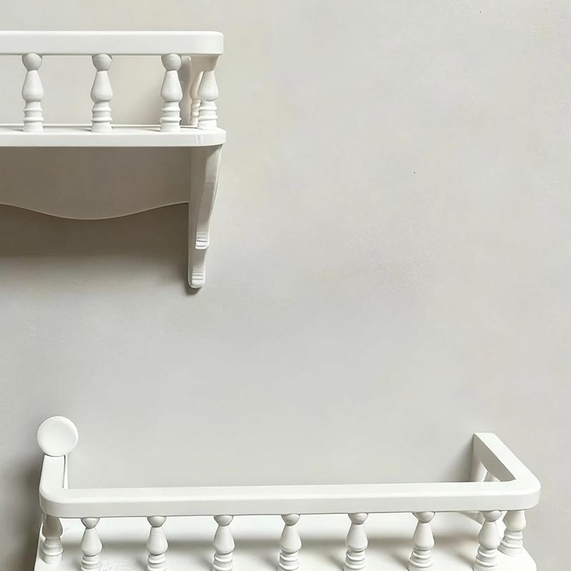 1Pc 1:12 Wall-Mounted Storage Rack - Dollhouse Scene Decoration, Miniature Building Model Accessory