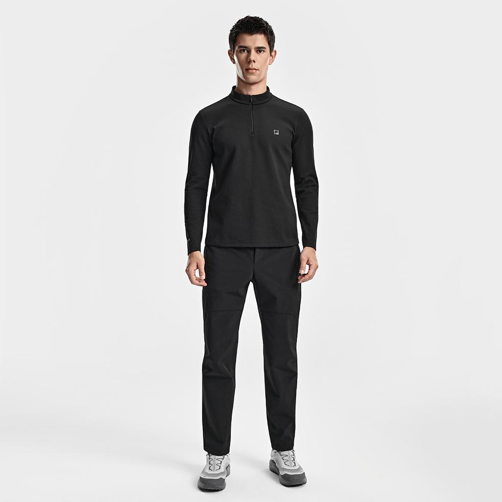 Fila Explore Optima Functional Simple Sports Outdoor Comfortable Breathable Long Sleeve T-Shirt Men Tops A11M617217FBK