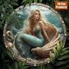 Metal Poster Round Ocean Star Fantasy Wall Art Home Decor