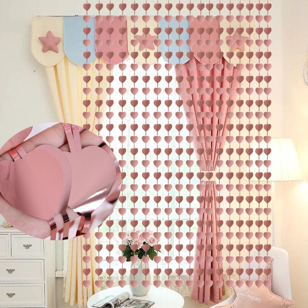 Heart-shaped Decorative Curtain Birthday Wedding Party Accessories
