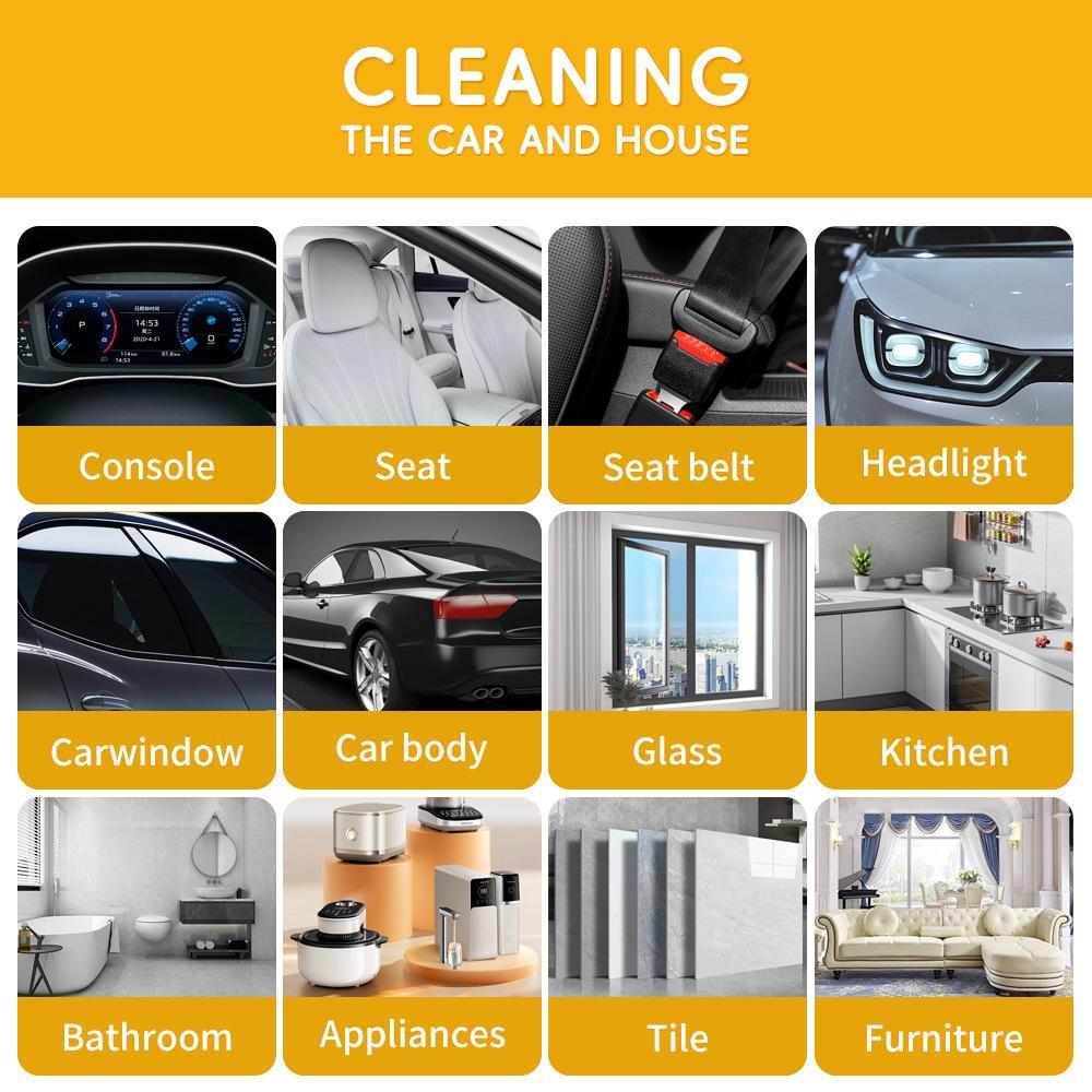 650ml Foam Cleaner Multi-purpose Cleaner Suitable for Car Interior Cleaning RV Interior Cleaning Kitchen Stain Cleaner with Attached Brush