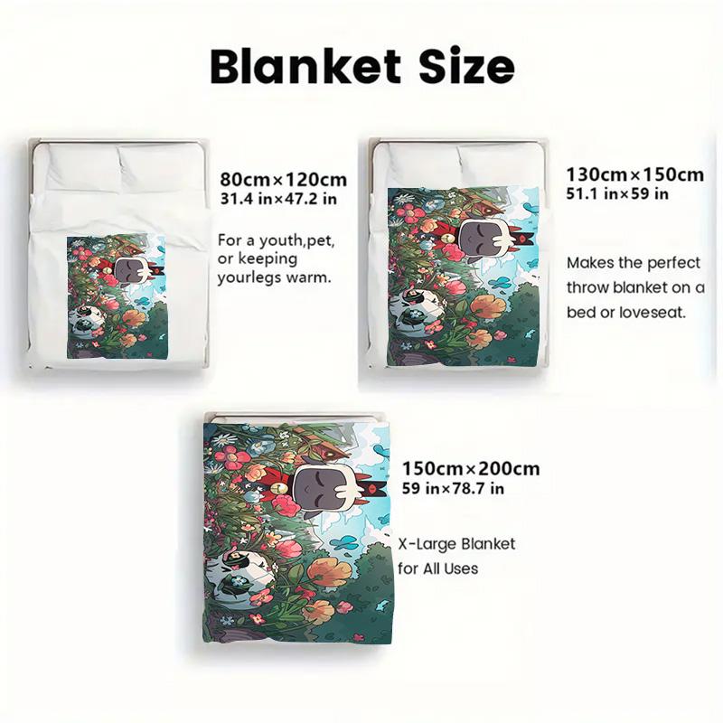 Cult of the Lamb 2D Flat Pattern Flannel Blanket High Quality All Seasons Warmth and Comfort Perfect for Christmas Gifts.PMT0914329