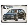 VWGolfVR6MetalSign 1pc VW Golf Vr6 Car Metal Poster Tin Sign 20x30cm - Retro Auto Wall Decor for Fans