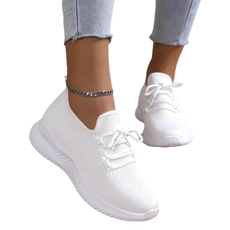 fashion Ladies Shoes on Sale 2024 New Brand Mesh Women's Vulcanize Shoes Autumn Breathable Fashion Women Sneakers Solid Sneakers Women