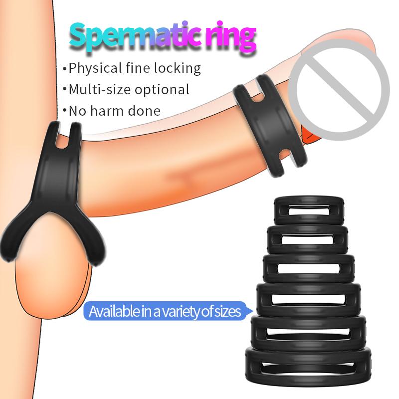Silikon Penis Ring Ejakulation Verzögerung Cock Ringe Dick Erektion Cockring Männliche Keuschheit Erwachsene Sex Spielzeug Für Männer Sperren Sperma homosexuell