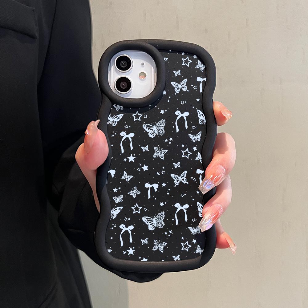 Big Wave Edge mykt silikonmateriale Macaron telefondeksel Støtsikkert beskyttende gummideksel til iPhone Samsung Huawei Honor Xiaomi Redmi OnePlus Moto