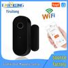 Graffiti Smart WiFi Door/Window Sensor & Intrusion Detector with Mobile App Monitoring - Black