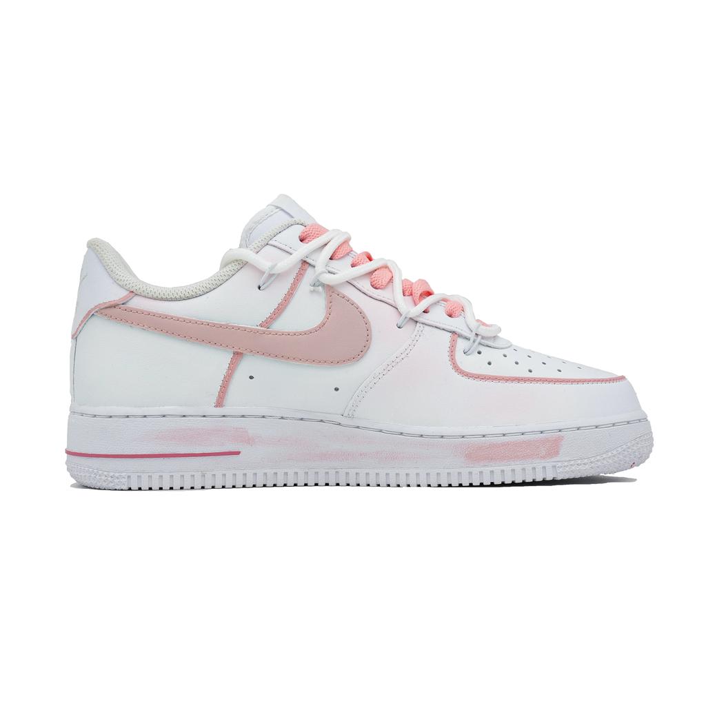 Nike Air Force 1 Heartbeat Loading Abrasion Resistant Low Top Skateboard Shoes Unisex Pink CW2288-111(Team726-ing)