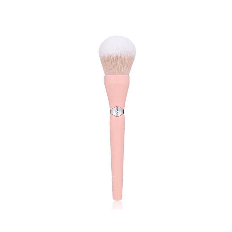 3-Piece Makeup Brush Set: Soft Loose Powder, Blush, and Contour Brushes - Portable Beauty Tools