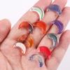 Glass Symphony Moon Small Pendant Crescent Moon Bead Bracelet Pendant Diy Bracelet Necklace Pendant Loose Bead Jewelry Accessories