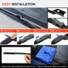 For Alfa Romeo Giulietta 940 2010-2020 2011 2012 Wiper Front&Rear Wiper Blades Windshield Windscreen Window Brushes 24"+18"+14"