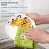 8-1pcs Coral Velvet Avocado Square Towel, Soft and Absorbent Kitchen Towel, Dishwasher Towel, Cleaning Towel