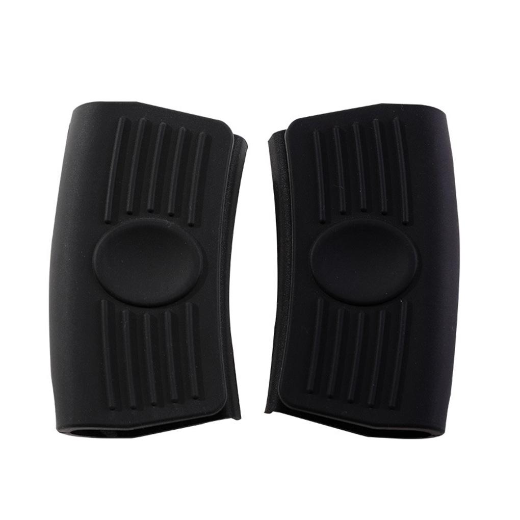 

2 шт. Чехол-держатель для ручки кастрюли, изоляционный рукав, термостойкий чехол, утолщенный, однотонный, силиконовый зажим для домашнего использования double hole