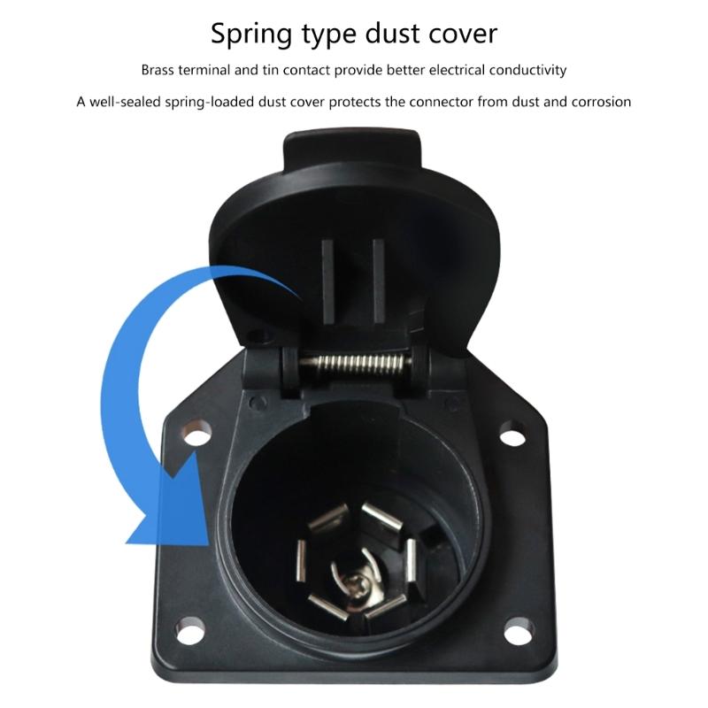 Easy to Install 7 Pin Motorhomes Wiring Harness Connector Adapter Cable for Enhanced Safety and Functionality in Towing