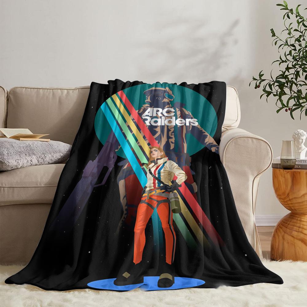 GUOYU Blanket Game AaRC Raiders Throw Soft Flannel Throw Summer Blanket Lightweight Cozy Nap Blanket for Sofa Bed Travel