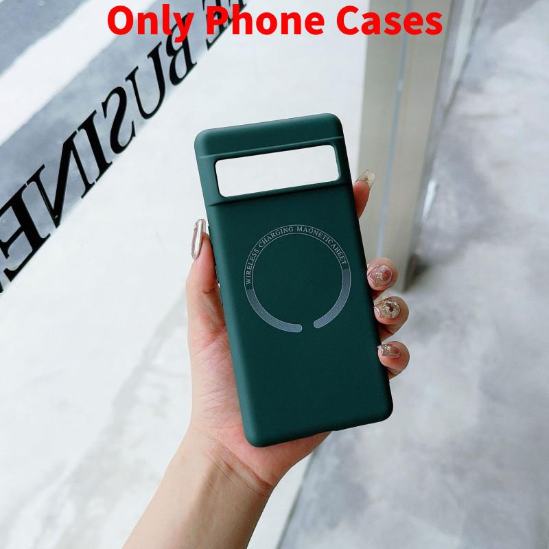 Magnetic Magsafe For Liquid Phone Case Google Pixel 8 8a Matte Cover Shockproof