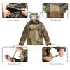 Camouflage Geely Suit Camouflage Adventure Camping Mountaineering Mesh Hooded Mosquito-proof Suit Beekeeping Mosquito-proof Fishing Suit
