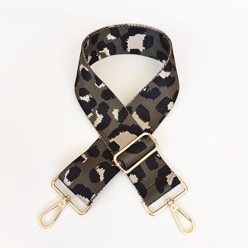 Bag Accessories Women's Bag Wide Shoulder Strap Nylon Leopard Print Single Shoulder Oblique Span Burden Reduction Backpack Strap