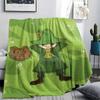Snufkin Printed Flannel Blanket, Soft Throw for Bedroom Sofa, Washable, Fan Merchandise, Great Gift.
