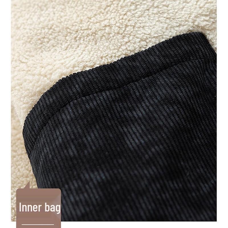 Romon Men's Fleece-Lined Winter Lapel Jacket