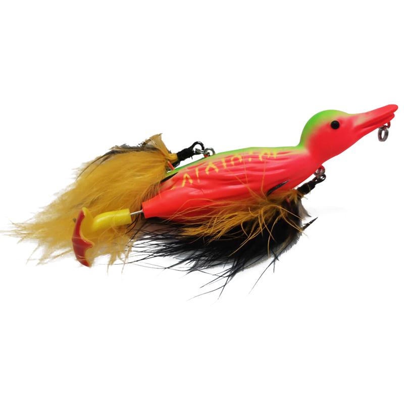 Lutac 123mm 25.7g Künstliche Ente Angelköder für Süßwasser Schwimmende Wasserfischköder