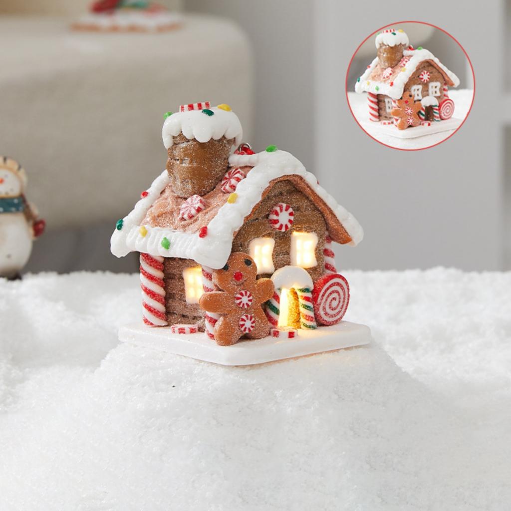 Christmas Decoration: Glowing Little House, Christmas Gifts: Soft  Tale Candy House, Atmosphere Display Items
