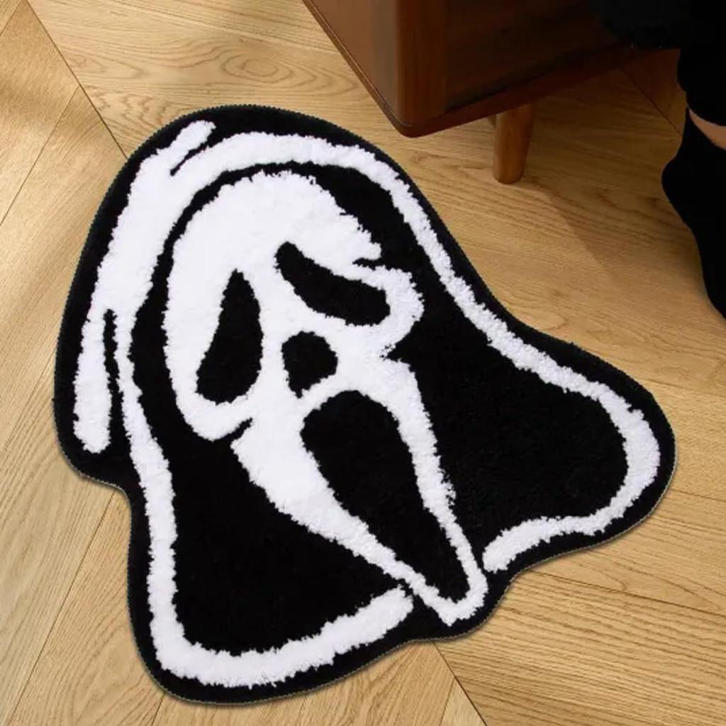 Skin-friendly Halloween Imitation Cashmere Floor Mat - Wear-resistant, Dustproof, Easy To Clean Rug for Bedroom or Bedside
