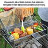 Stainless Steel Rolling BBQ Grill Manual Rotating Barbecue Cage with Base Rotisserie Basket Roll Barbecue Cage Outdoor Roaster