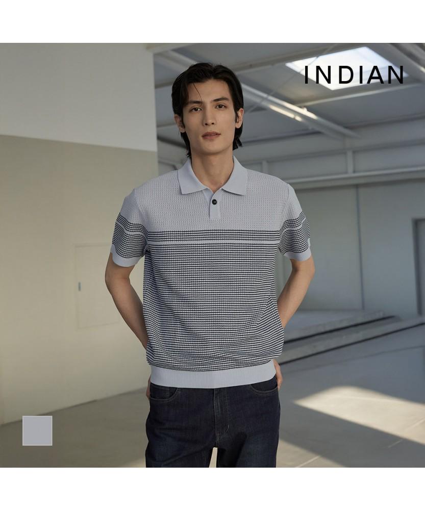 INDIAN Stripe Pattern Polo_Miubs6M3161