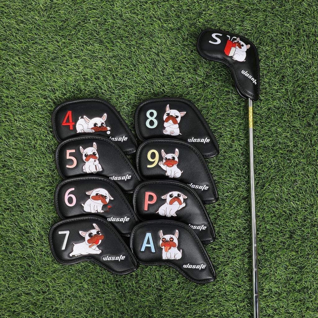 Sada 9 potahů na hlavy golfových želez pro ochranu