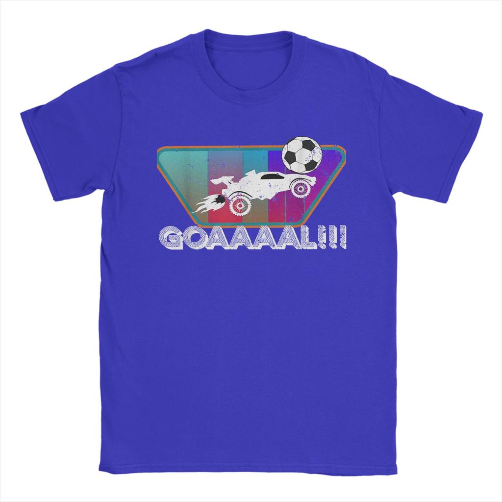 Rakete RC Fußball Auto Liga Gamer Was für eine Parade T-Shirt Sommer 100% Baumwolle T-Shirts Für Männer Kurzarm Y2K Retro Oberteile