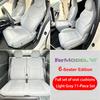 For Tesla ModelY YL Juniper25+ PU Seat Cushion Ventilation Comfortable, Four Seasons Universal Split Single Sitting Back Row Set