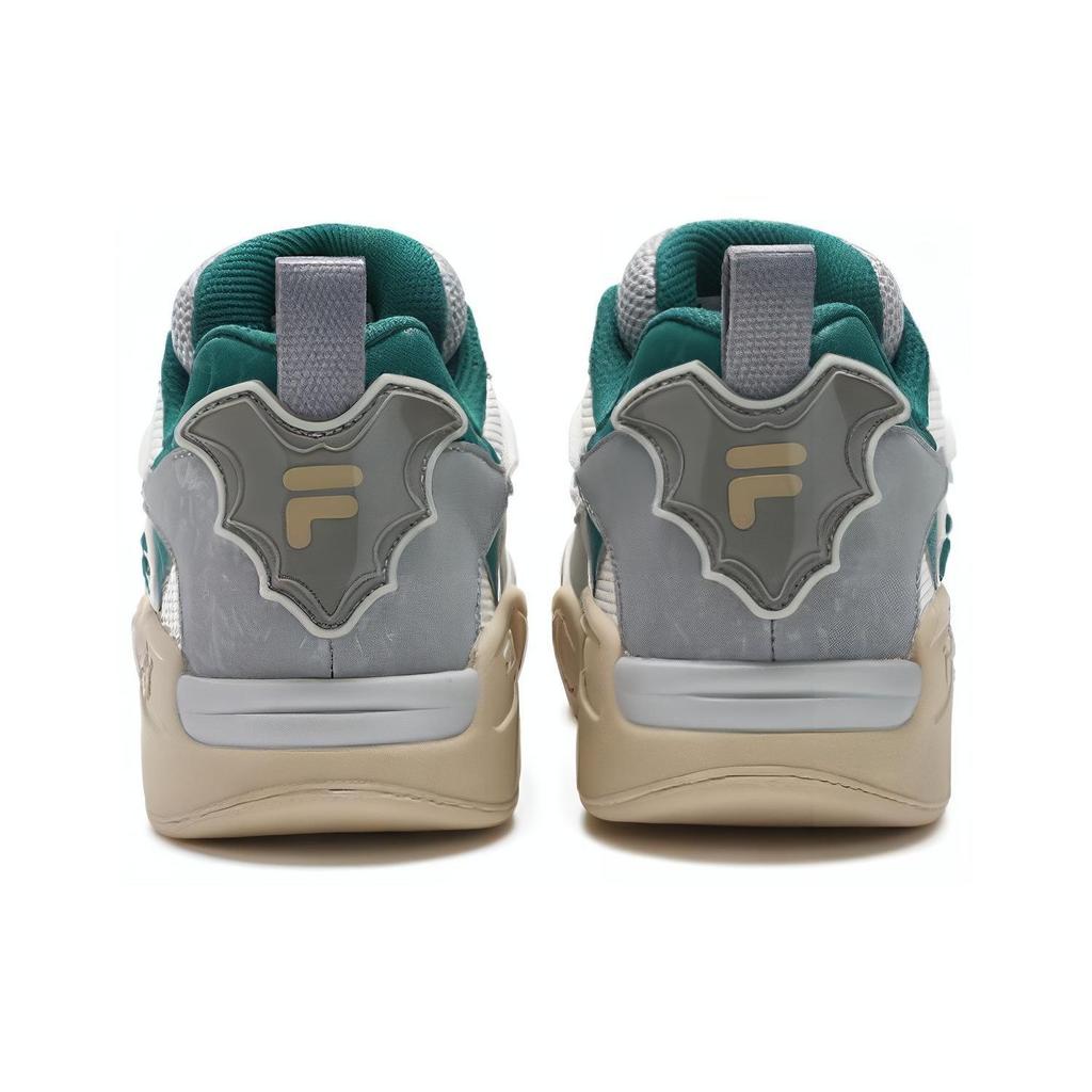 Fila Comfortable Versatile Shock Absorbing High Top Retro Basketball Shoes Men Sneakers Gray Green T12M413211FWA