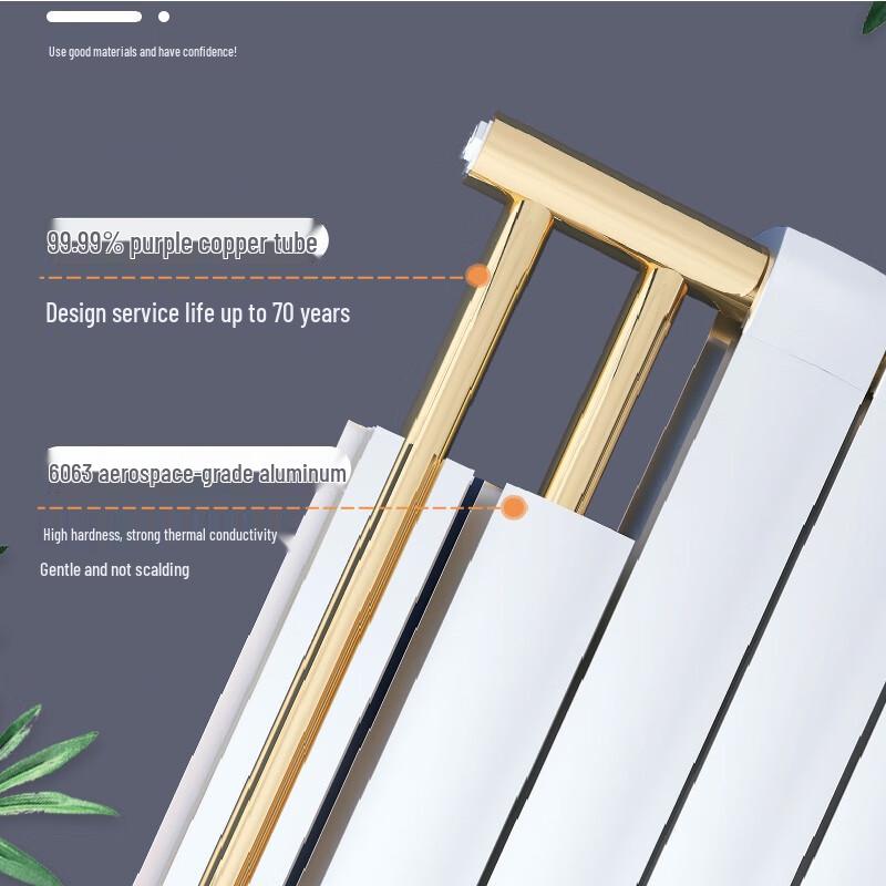 Minggu Koppar-Aluminium Väggmonterad Radiator