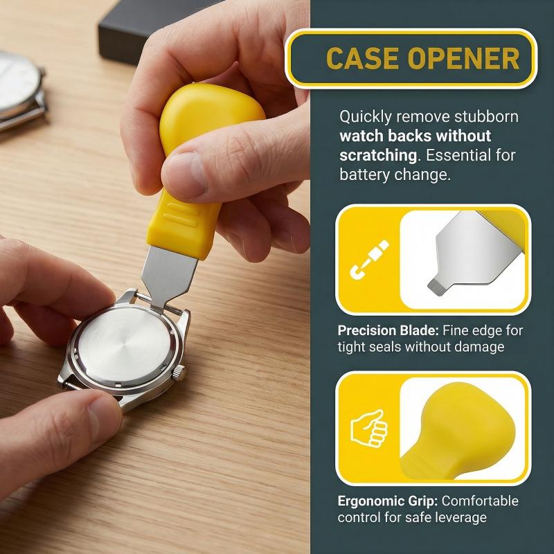 Watch Case Back Opener Tool - Pry Knife for Battery Replacement and Repair