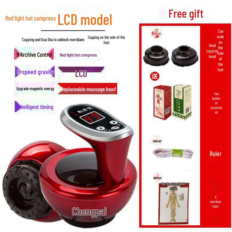 Smart Electric Gua Sha Vacuum Cupping & Heating Massage Device