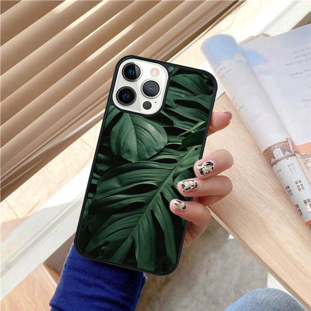 Monstera Flower Tropical Green Leaves Phone Case For iPhone 17 Air 15 16 Cover  14 13 Pro Max 12 11 Pro Max Max Plus