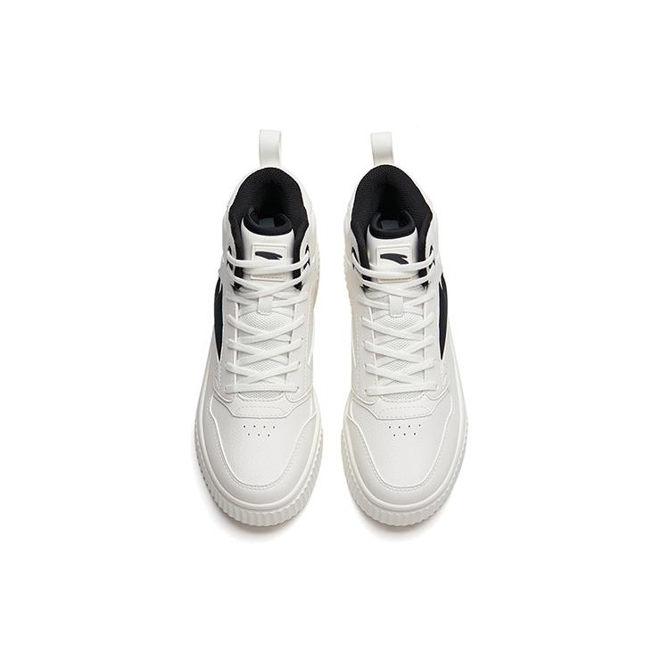 Anta Life Collection High top Skateboard Shoes Women's White Black 922248015-1