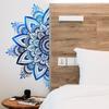 Vinyl-Wandaufkleber mit Mandala-, Lotusblumen- und Stechapfelmotiven für flache Wände, Glasoberflächen, Türen und Raumdekoration