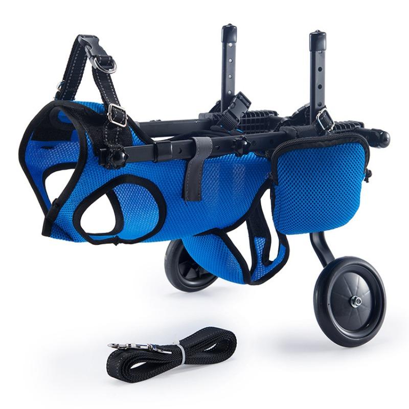 Paralyzed Dog Rehabilitation Mobility Scooter Adjustable Pet Disability Cart Mobility Assistance Wheelchair for Injured Elderly Dogs Hind Leg Support