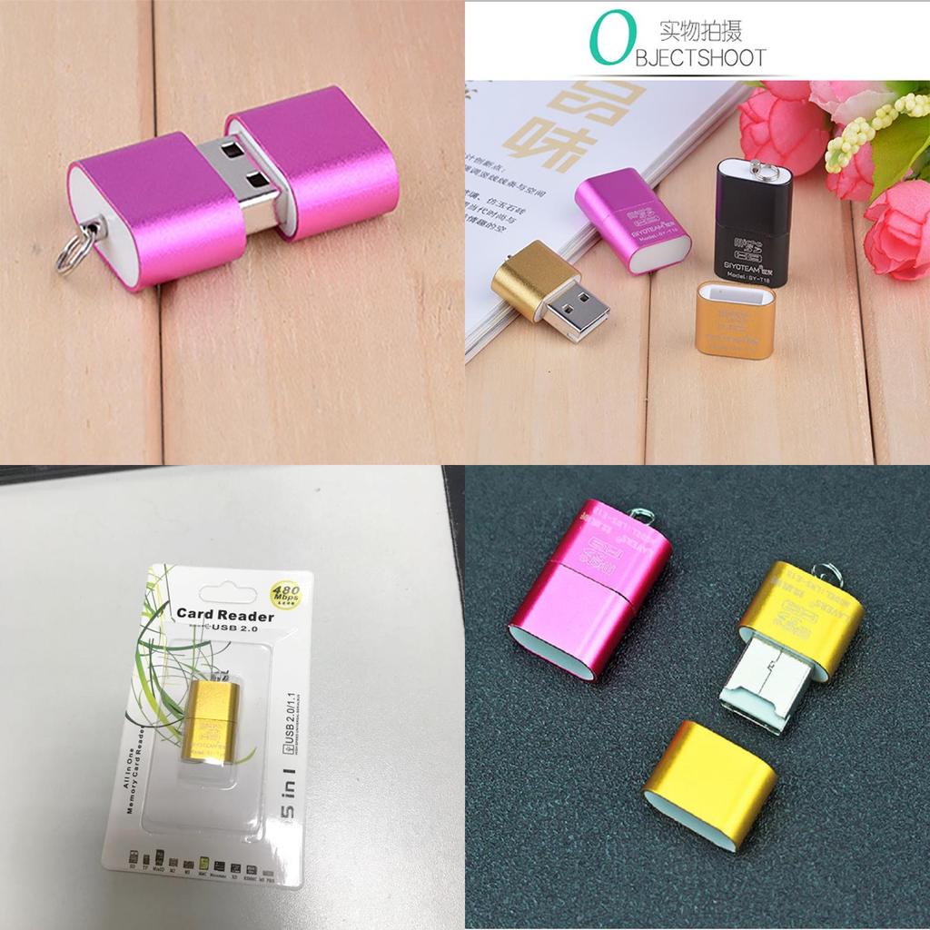 Portable Usb Mini 20 Micro Sd Tf Tflash Memory Card Reader Adapter Flash Drive