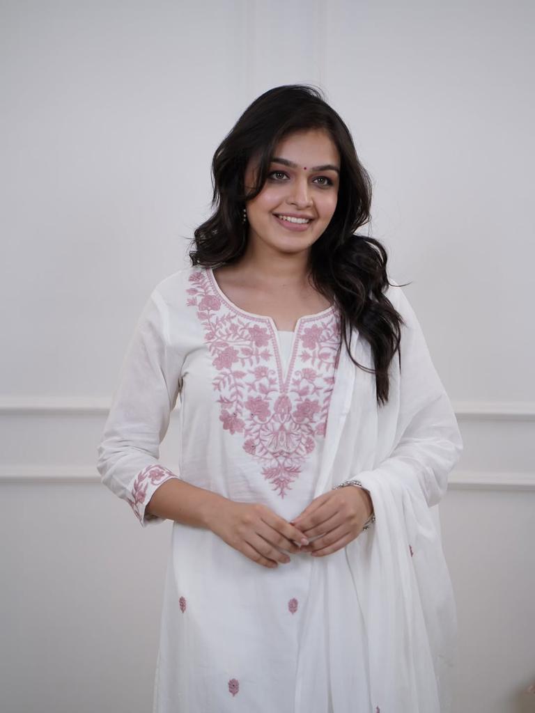 Women Bollywood Kurta Pant Dupatta Set Indian Bollywood Top Tunic Kurti Salwar Suit Dress