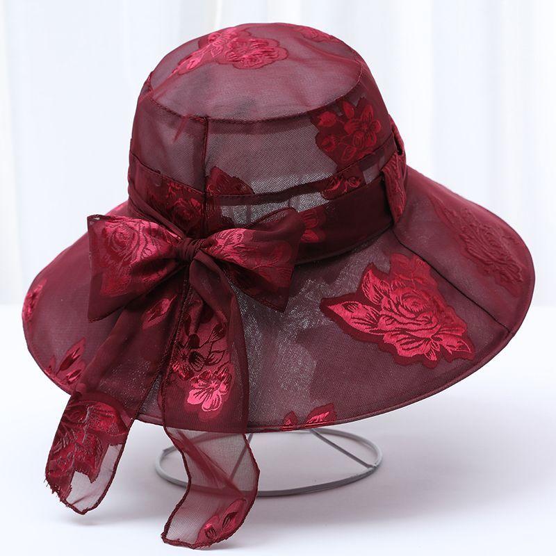 Middle Aged and Elderly Hat Women's Summer Sun Hat Fisherman Hat Old Sun Hat Middle-aged Beach Hat
