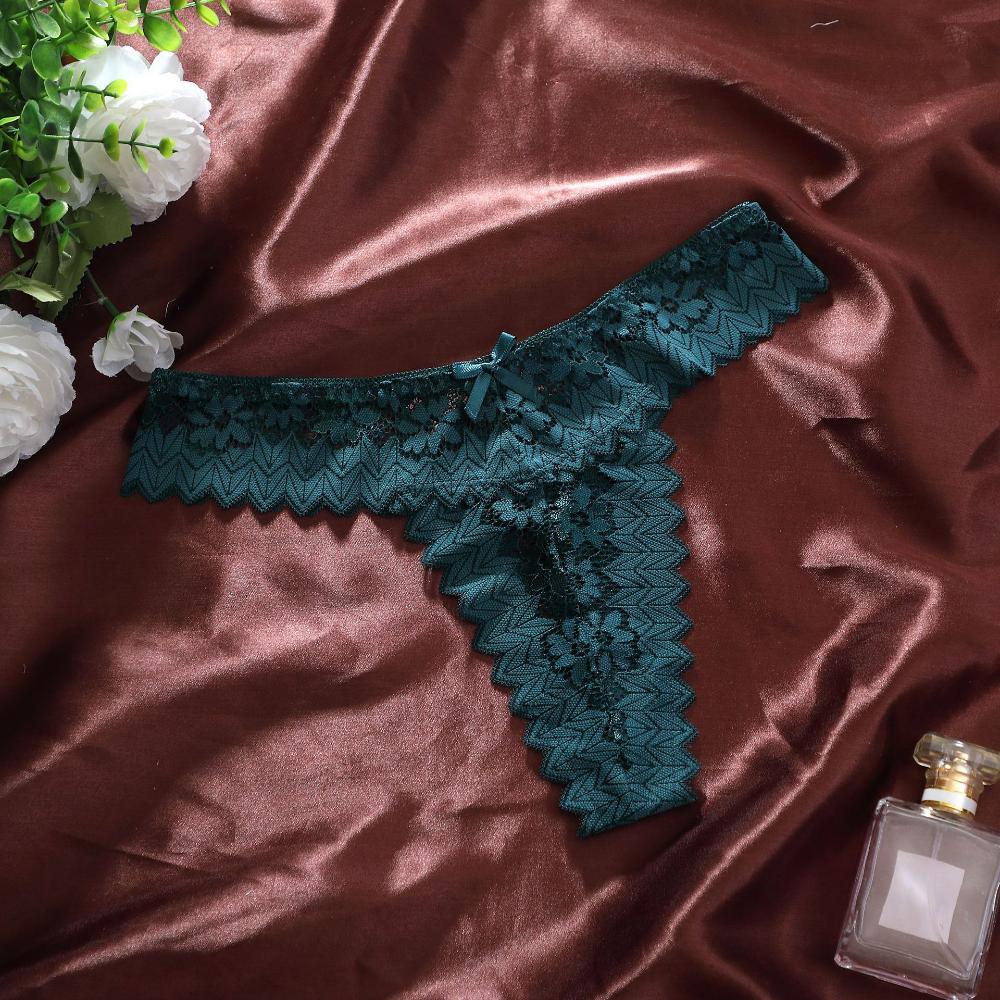 Seamless Lace Panties Sexy and Hot Low-rise Hip-lifting Thong Panties Women's Hollowed-out Underwear