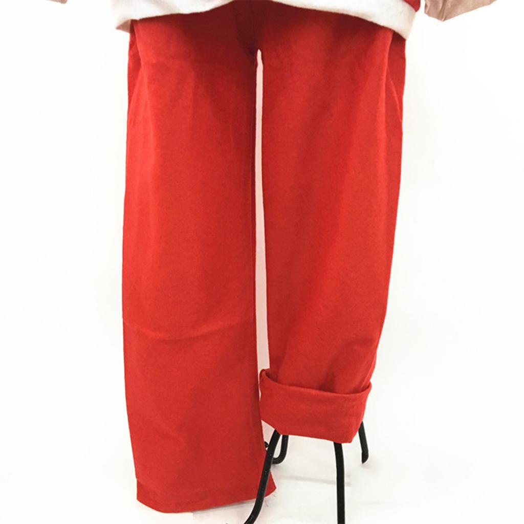Men Santa Claus Costumes Older Kids Adult Circus XMAS Outfit Fancy Children's Fantasy Cosplay Clothing Dress Up Carnival